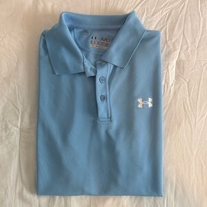 Under Armour Sky Blue HeatGear Polo
